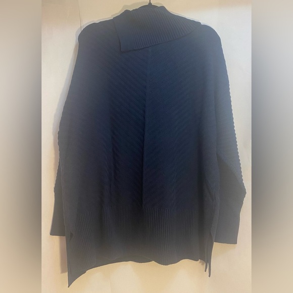 NWT Style & Company Woman’s Envelope Neckline Tunic Blue Sweater Size 3XL - Picture 4 of 7